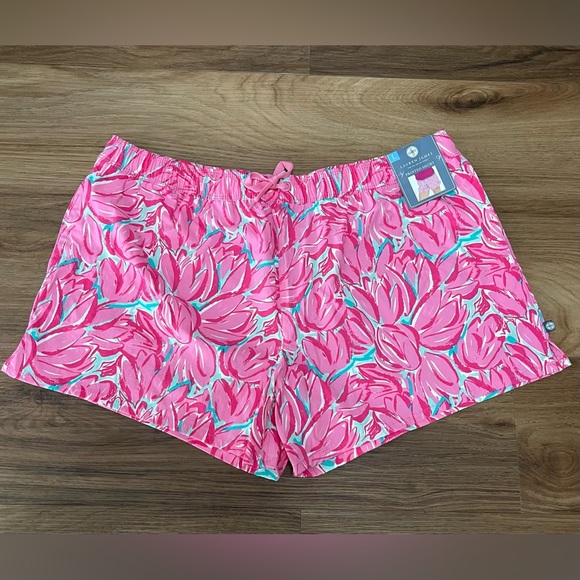 Lauren James Pants - 🆕Lauren James Pink Floral Swim Shorts  Large